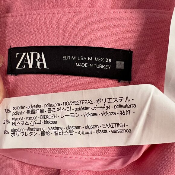 NEW Zara High-Waist Skort with Slit in Pink (Short Skirt), Size M - Picture 16 of 16